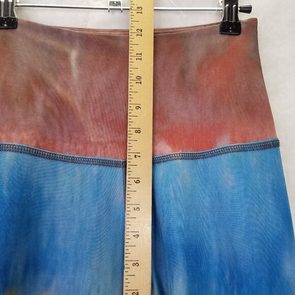 Beyond Yoga 7/8 Leggings Women's S Multi Color Red Blue Stripe Lux High Waisted - Picture 11 of 14